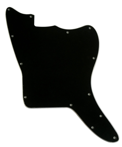 FOR FENDER US JAZZMASTER BLANK STYLE GUITAR PICKGUARD 3 PLY BLACK