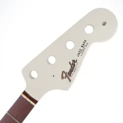 FENDER AMERICAN VINTAGE II '66 JAZZ BASS NECK OLYMPIC WHITE NITRO FINISH!