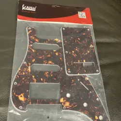 NOS  STOCK 3S TORTOISE PICKGUARD AND BACKPLATE FOR FENDER STRATOCASTER GUITAR
