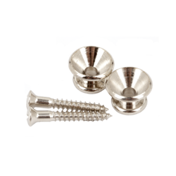 NEW FENDER PURE VINTAGE STRAP BUTTONS - NICKEL - PACK OF 2