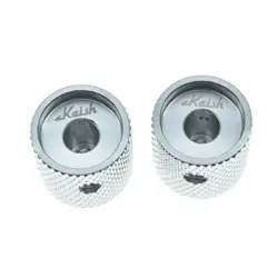 4PCS METAL FLAT TOP GUITAR BASS KNOBS 1/4