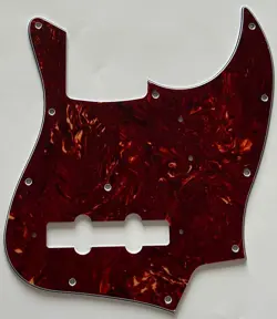 FOR FIT FENDER JAPAN JAZZ BASS STYLE GUITAR PICKGUARD 4 PLY RED TORTOISE