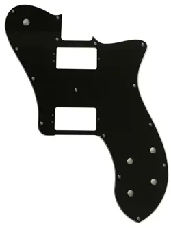3PLY BLACK PICKGUARD GUITAR PARTS FOR FENDER PROFESSIONAL TELE DELUXE SHAWBUCKER