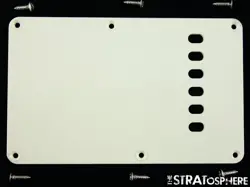 FENDER SQUIER CLASSIC 60S STRAT PARCHMENT, TREMOLO COVER, SCRATCH PLATE.