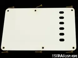 USA FENDER CUSTOM SHOP 62 STRAT RELIC TREMOLO COVER, STRATOCASTER PARCHMENT