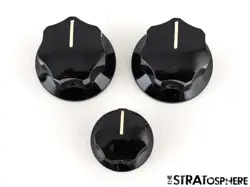 FENDER PLAYER JAZZ BASS, GUITAR KNOBS, VOLUME TONE KNOBS, BLACK