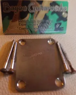 FENDER SQUIRE ORIGINAL 1995 NECK PLATE AGED RELIC