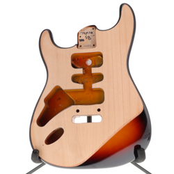 FENDER AMERICAN ULTRA II LEFT HANDED STRATOCASTER BODY ALDER NEEDS RE-FINISH