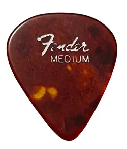 VINTAGE GUITAR PICK-FENDER 1960S PRE-CBS-351 MEDIUM CELLULOID-SMALL LOGO