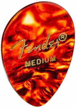 FENDER 358 SHAPE CELLULOID GUITAR PICKS - SHELL, MEDIUM - 72-PACK (1/2 GROSS)
