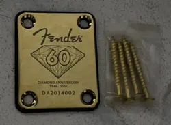 FENDER 60 DIAMOND ANNIVERSARY GUITAR NECK PLATE FOR STRATOCASTER AND TELECASTER