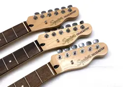 THREE GENUINE FENDER SQUIER TELE NECK MAPLE / LAUREL TELECASTER ELECTRIC GUITAR