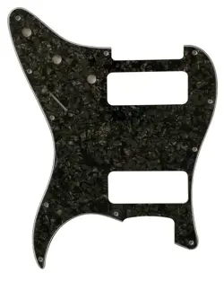 PICKGUARD FOR FENDER STRATOCASTER STRAT P90 2 PICKUP GUITAR  4-PLY-BLACK-PEARL