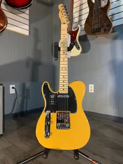 FENDER PLAYER TELECASTER LH BUTTERSCOTCH BLONDE MAPLE FINGERBOARD W/ FREE SHIP