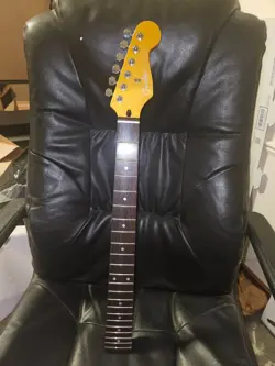 NEW HARD ROCK MAPLE ELECTRIC GUITAR NECK W/TUNERS FITS FENDER ULTRA STRAT