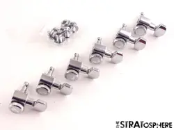 FENDER TOM DELONGE STARCASTER DELUXE STAGGERED LOCKING TUNERS, TUNING PEG CHROME