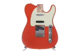 FENDER DELUXE NASHVILLE TELECASTER BODY FIESTA RED FULLY LOADED
