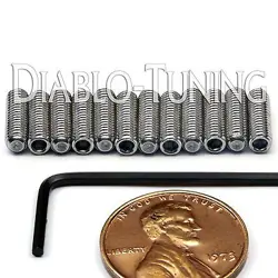 M3 X 10MM STAINLESS STEEL SADDLE HEIGHT SCREWS 12 & HEX  FENDER MIM STRATOCASTER
