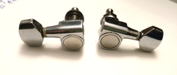 2 HANCHANG MINI TUNERS 1L 1R TWO PIN  FENDER STYLE  EXCELLENT CONDITION