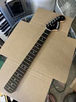 2009 FENDER STARCASTER STRAT SQUIER 70S HEADSTOCK GUITAR NECK W/ TUNERS-LUTHIER