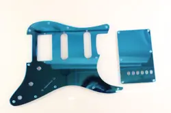 STRAT STRATOCASTER BLUE MIRROR HSS PICKGUARD SET FENDER