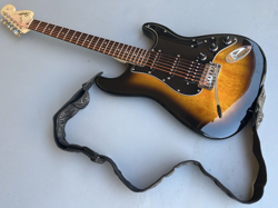 FENDER SQUIER STRAT STRATOCASTER BROWN SUNBURST AFFINITY ELECTRIC GUITAR