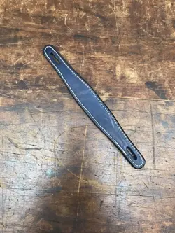 PREMIUM BLUE LEATHER AMPLIFIER HANDLE, AMP HANDLE, MADE IN USA, FOR FENDER ETC.