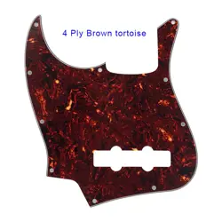 FOR US FENDER LEFT HANDED STANDARD JAZZ BASS GUITAR PICKGUARD, BROWN TORTOISE