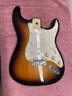 FENDER SQUIER SERIES STRATOCASTER STRAT BODY & HARDWARE LOADED