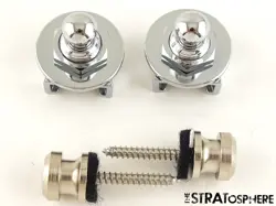 2 FENDER STRAP LOCKS & KNOBS, TELE TELECASTER AMERICAN ULTRA II, USA.