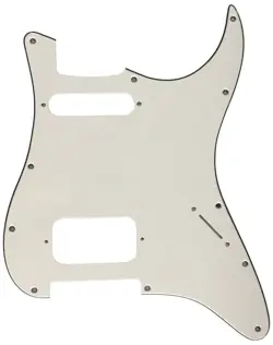 CUSTOM FOR FENDER US 11 HOLE STRATOCASTE HS GUITAR PICKGUARD,3 PLY WHITE