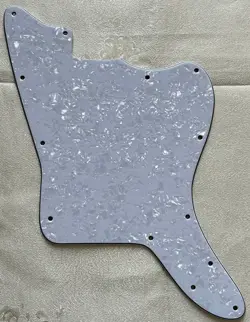 CUSTOM FOR FENDER JAPAN JAZZMASTER BLANK STYLE GUITAR PICKGUARD WHITE PEARL