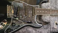 FENDER AMERICAN SPECIAL STRATOCASTER HSS ELECTRIC GUITAR - BLACK BODY, MAPLE NECK