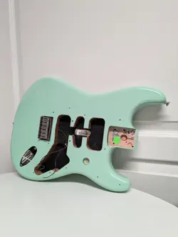 FENDER TOM DELONGE STRATOCASTER STRAT GUITAR BODY SURF GREEN HARDTAIL HARD TAIL