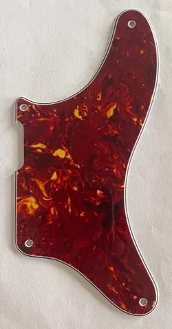 GUITAR PICKGUARD FOR FENDER TELE LA CABRONITA MEXICAN.4-PLY RED TORTOISE