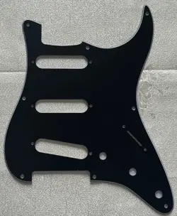 CUSTOM FOR FENDER 57 STRATOCASTER 8-HOLE STYLE GUITAR PICKGUARD 3-PLY BLACK