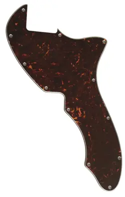 PICKGUARD FOR US FENDER TELECASTER 69 THINLINE BLANK GUITAR 4-PLY-BROWN TORTOISE