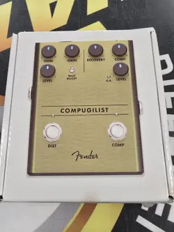 FENDER COMPUGILIST COMPRESSOR/DISTORTION GUITAR EFFECTS PEDAL NEW IN BOX
