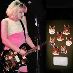 LOVE GUITAR STICKERS