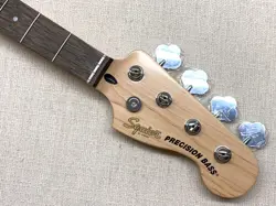 GENUINE FENDER SQUIER PRECISION P BASS NECK W/KEYS MAPLE/LAUREL ELECTRIC GUITAR