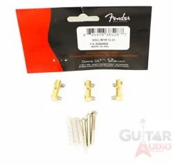 (SET OF 3) GENUINE FENDER COMPENSATED BRASS SADDLES VINTAGE TELECASTER/TELE