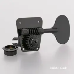 GOTOH FB30-LP LOLLIPOP 4 IN-LINE BASS TUNERS FOR VINTAGE FENDER - BLACK