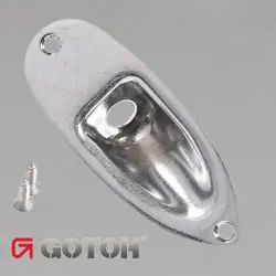 RELIC GOTOH JCS-1 STRATOCASTER JACK PLATE FENDER STRATOCASTER STYLE AGED CHROME