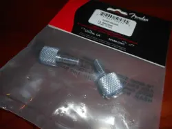 NEW - GENUINE FENDER PIGGYBACK THUMB SCREWS (2), 099-0720-000