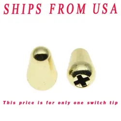 KAISH GOLD ST GUITAR 5 WAY SWITCH TIP SWITCH KNOB CAP FOR USA FENDER ST