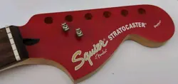 2005 FENDER SQUIER FSR STANDARD STRATOCASTER STRAT GUITAR NECK RED HEADSTOCK
