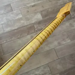 TIGER FLAME MAPLE TELE GUITAR NECK NITRO 21 FRETS FOR FENDER REPLACEMENT PART