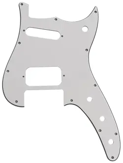 PICKGUARD FOR FENDER DUO-SONIC OFFSET HS STYLE GUITAR 3-PLY-WHITE