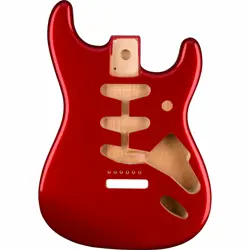 GENUINE FENDER CLASSIC SERIES 60'S STRATOCASTER SSS ALDER BODY, CANDY APPLE RED
