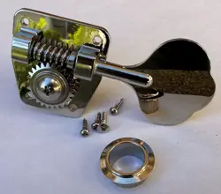 SINGLE FENDER AERODYNE NICKEL BASS GUITAR TUNER MACHINE - MIJ MADE IN JAPAN